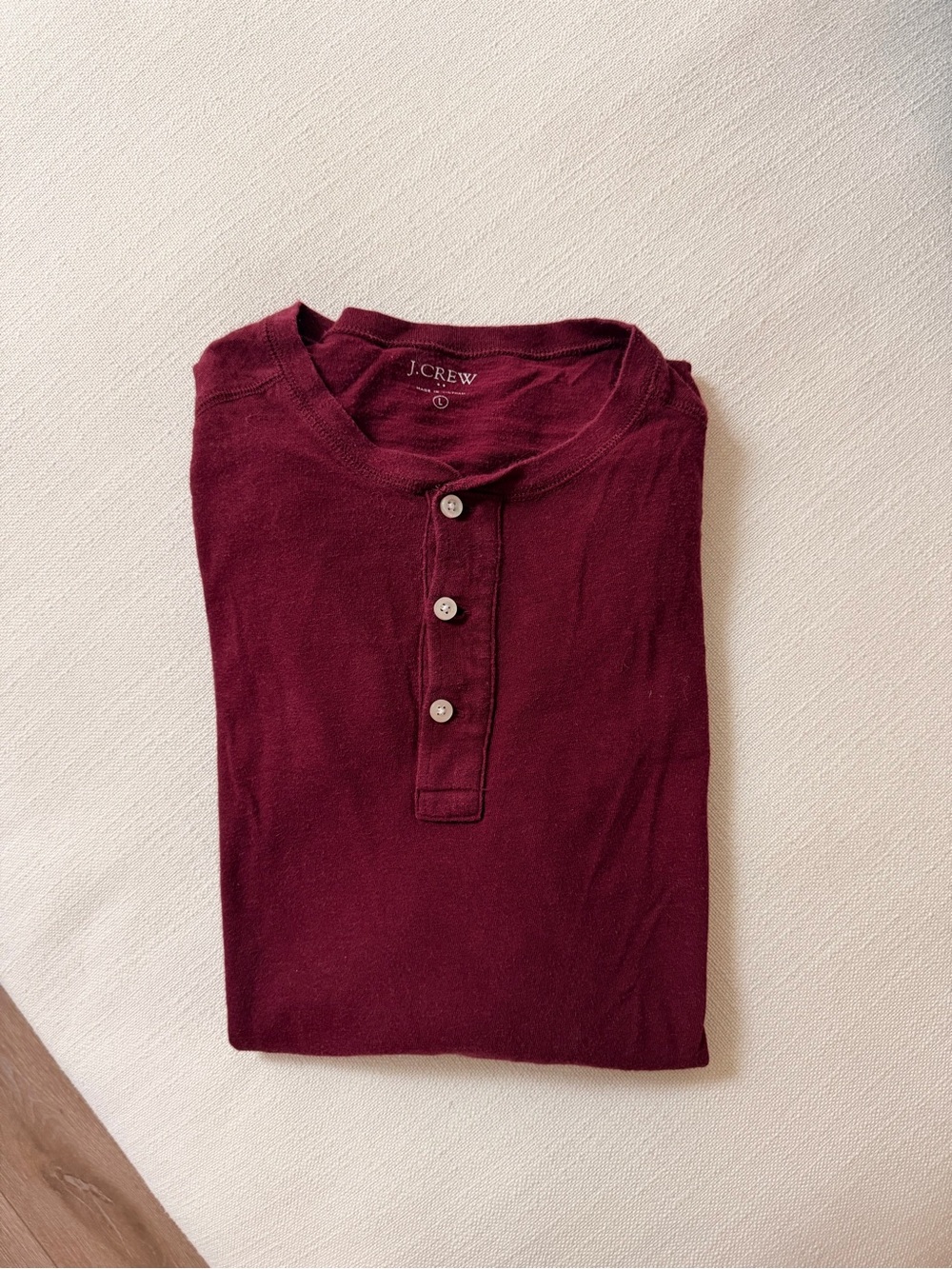 J. Crew Men's Henley Polo